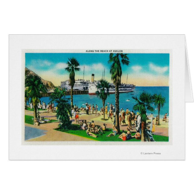 A lo largo de la playa en la isla de AvalonCatalin (Anverso (Horizontal))