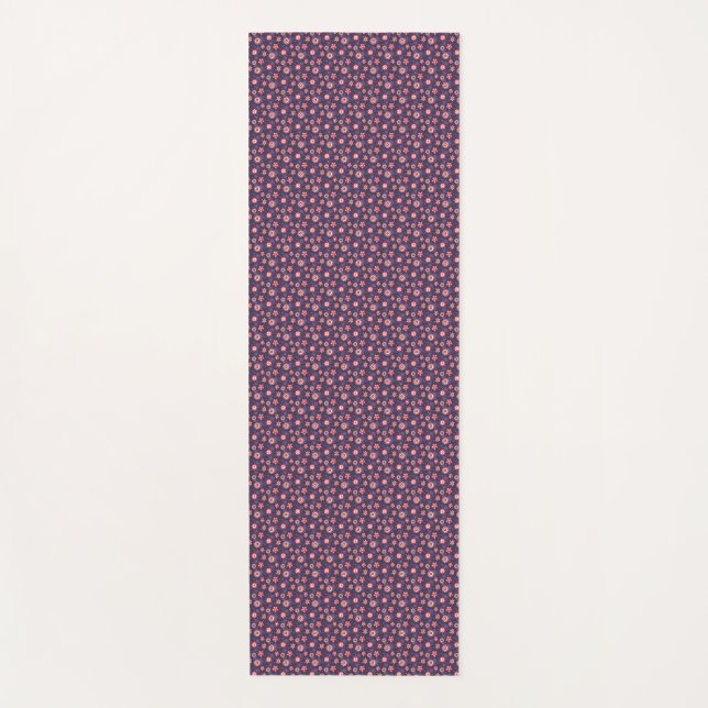 A long, rectangular navy blue yoga mat  (Anverso)