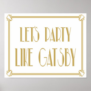 A los Fiestas les gusta la impresión de Gatsby Art