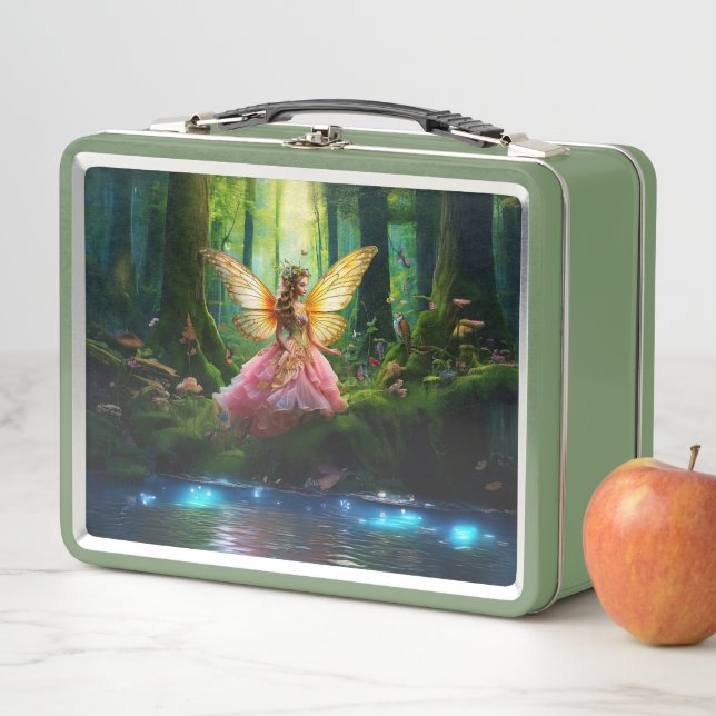 A magical fairy in the woodland forest (In situ)