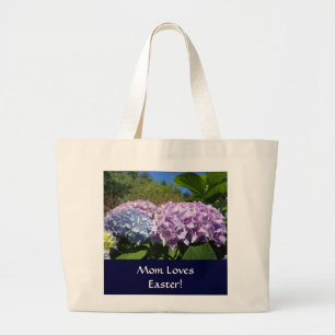 ¡A mamá le encanta la Pascua! Bolsa de mano Flores