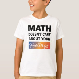 A Math no le importa la camiseta de los niños