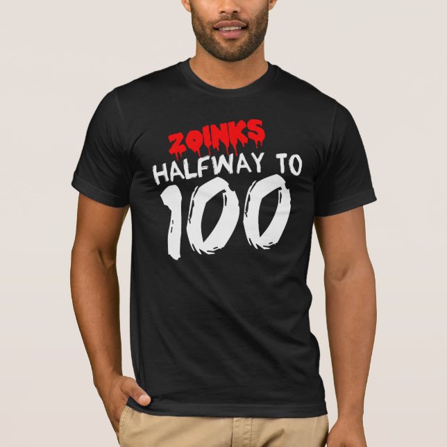 A MEDIO CAMINO a la 50.a camiseta del CUMPLEAÑOS (Anverso)