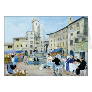 A mediodía en la Plaza del Mercado Toscana