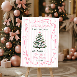 A Merry Little Baby Shower Girl Welcome