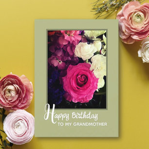 ¡A Mi Abuela! Bonita tarjeta de cumpleaños Happy