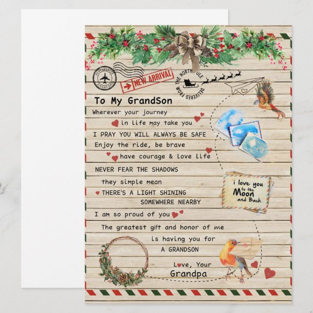 A Mi Abuelo Regalo, Abuelo Y Abuelo, Amor De Los A (Anverso / Reverso)