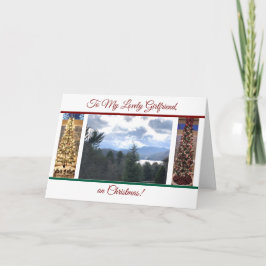 A mi encantadora novia, en Navidades, tarjeta dobl