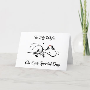 A MI **ESPOSA** FELIZ ANIVERSARIO CON TARJETA DE A