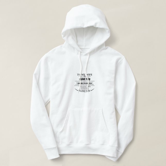 A mi esposa le quiero camisa (Diseño del anverso)