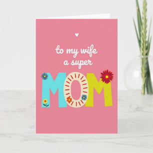 A Mi Esposa Super Mamá Tarjeta Gráfica