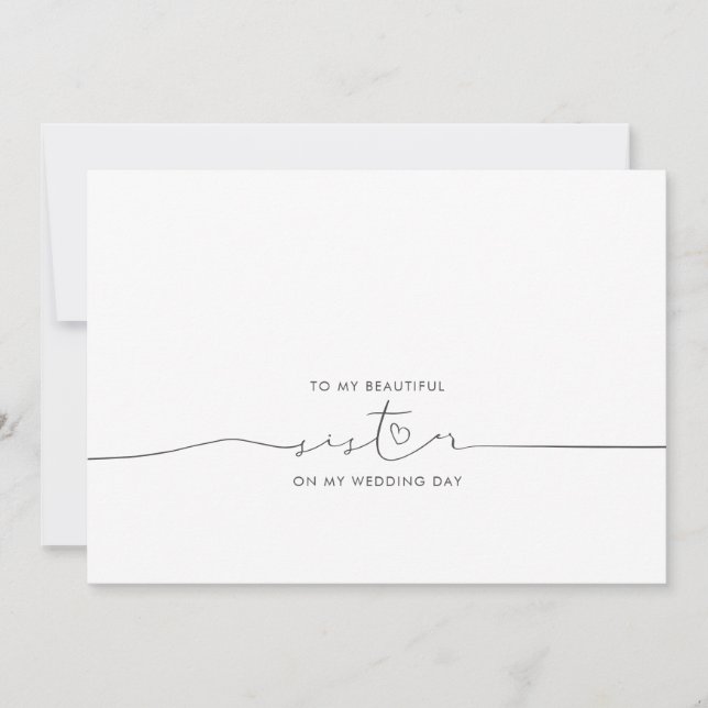A Mi Hermana Boda Buenos Días Mensaje (Anverso)