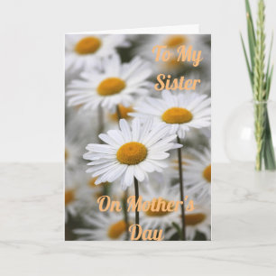 A mi hermana en Día de la Madre tarjeta de felicit