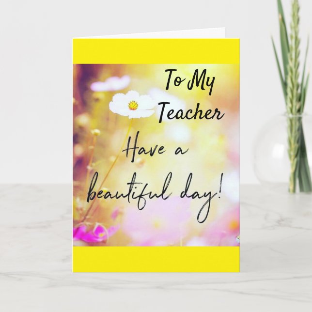 A MI *HERMANA* EN TU TARJETA DE CUMPLEAÑOS (Anverso)