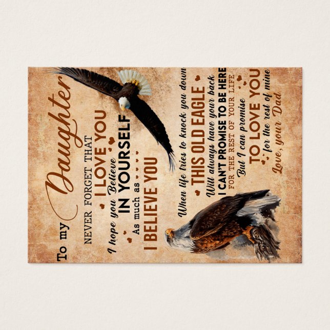 A Mi Hija Regalo, Papá Y Hija, Eagle Lover (Frente)