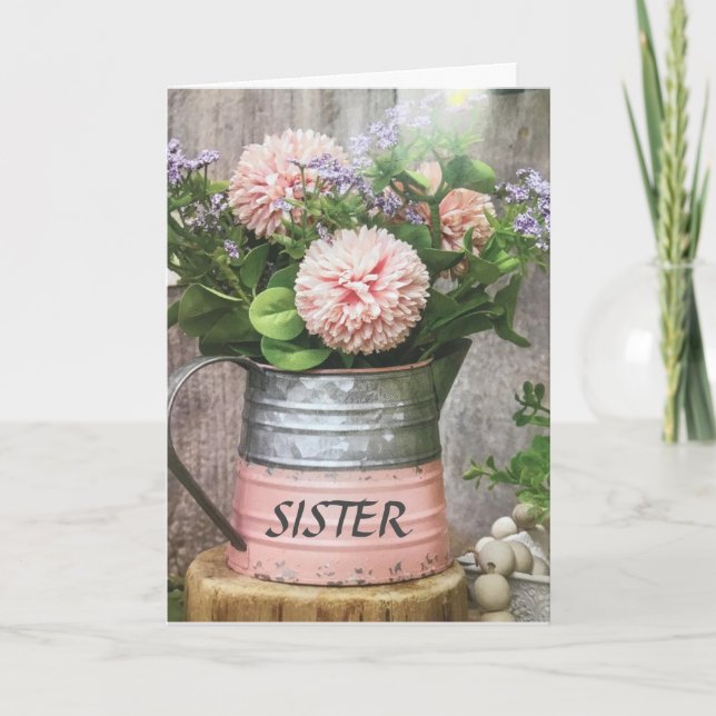 A MI INCREÍBLE TARJETA DE CUMPLEAÑOS **SISTER** (Anverso)