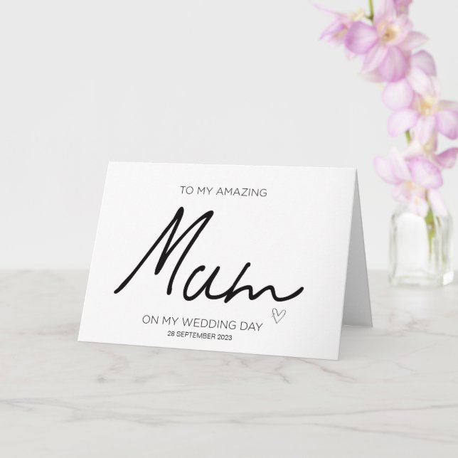 A Mi Mamá Boda Gracias Por La Tarjeta Madre De Nov (Orquídea)