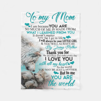 A mi mamá manta de lobo, regalo para mamá