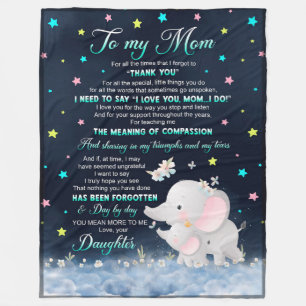 A mi mamá, pequeña manta de elefante, manta de mam