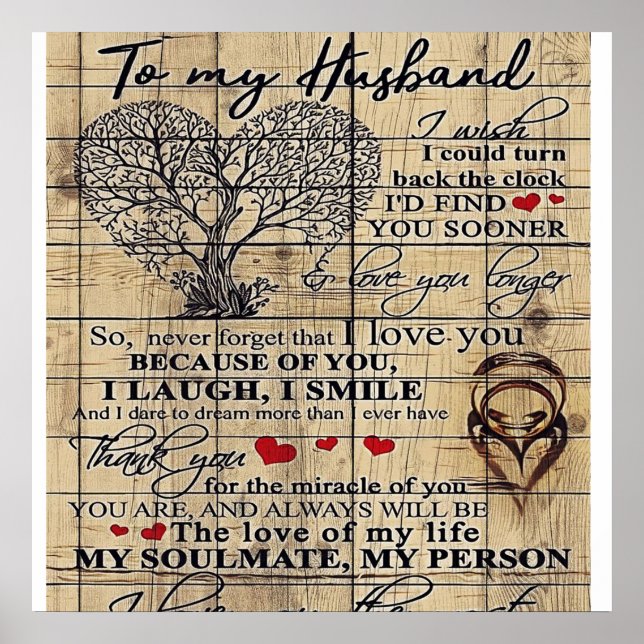 A mi marido | Carta Para El Marido | Decoración fa (Frente)