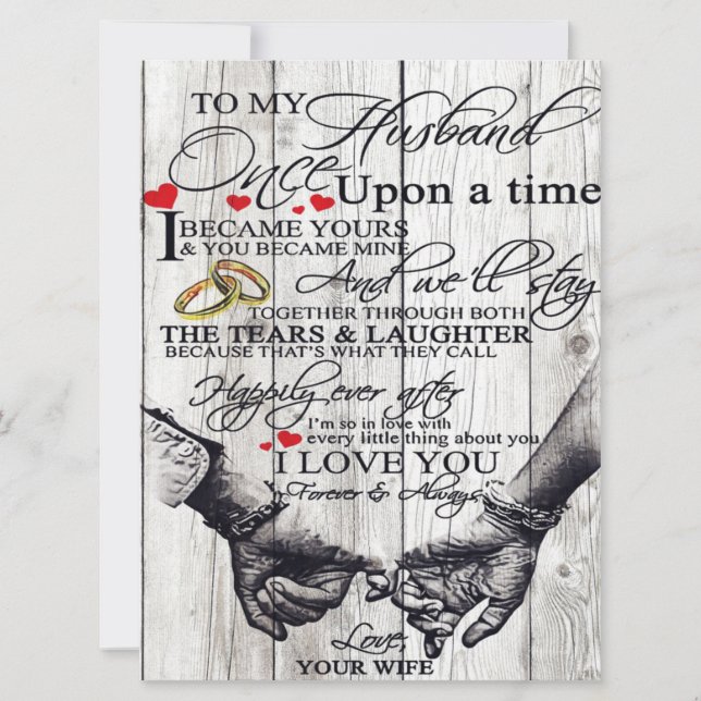 A Mi Marido, Cita De Amor Regalo (Anverso)