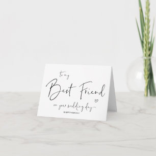 A mi mejor amigo en tu tarjeta de boda