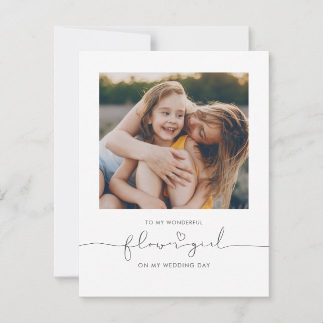 A Mi Niña Flor En Mi Día De Matrimonio (Anverso)