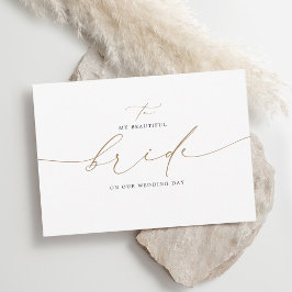 A mi novia en nuestro día de bodas elegante