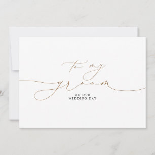 A mi novio en nuestro día de bodas elegante