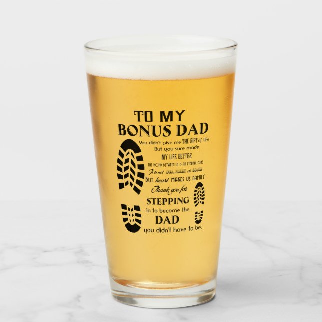 A mi papá bonificado, regalo del día del padre, re (Anverso (lleno))