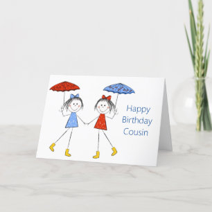 A MI "PRIMA MAYOR" EN TU TARJETA DE CUMPLEAÑOS DE 