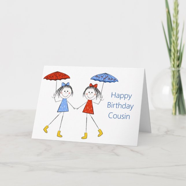 A MI "PRIMA MAYOR" EN TU TARJETA DE CUMPLEAÑOS DE  (Anverso)