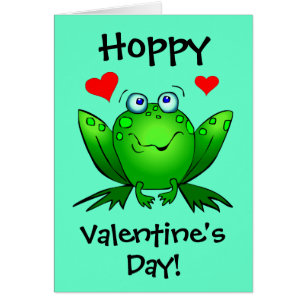 A mi princesa Hoppy Valentines Frog Card