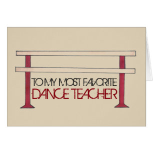 A Mi Profesor De Baile Favorito Ballet Barre Recit