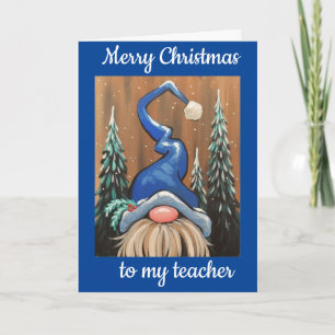 A MI **PROFESOR** EN TARJETA DE NAVIDAD