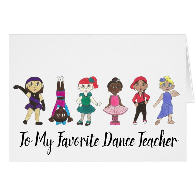 A mi profesor favorito de danza Ballet Tap Jazz Ac (Anverso (Horizontal))