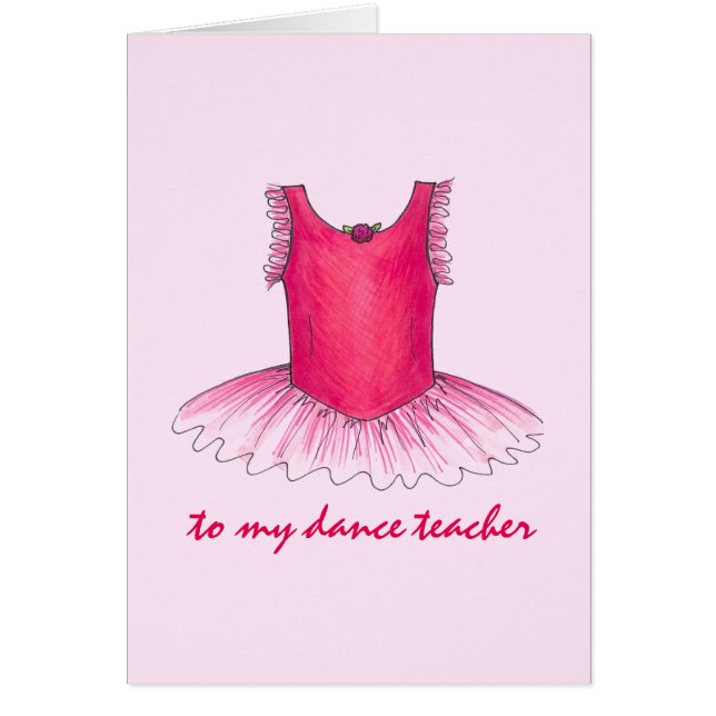 A mi profesora de danza Ballet rosa Ballerina Tutu (Frente)