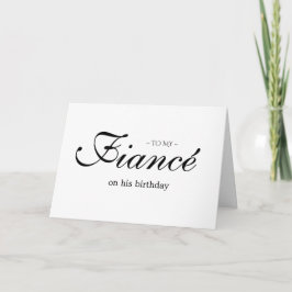 a mi prometido en su tarjeta de cumpleaños