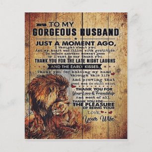 A mi regalo de marido   Carta encantadora para el 