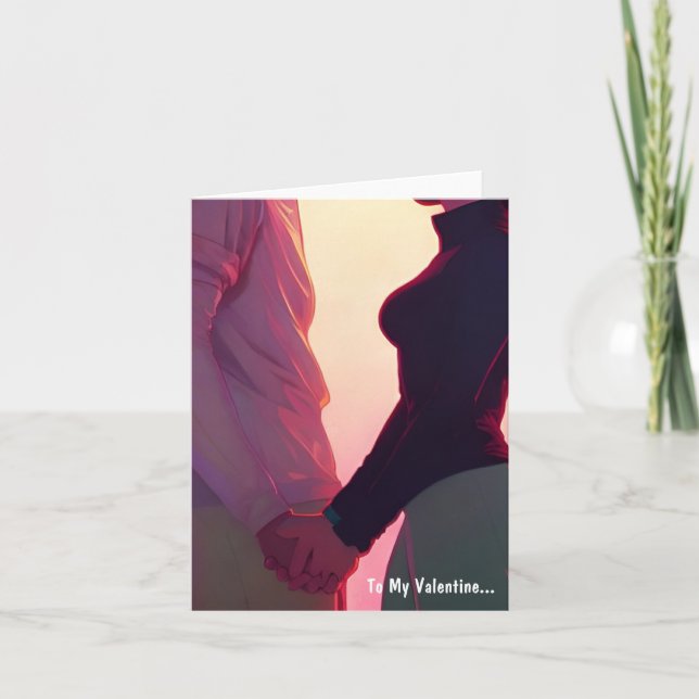 A Mi San Valentín... Tarjeta de vacaciones (Anverso)