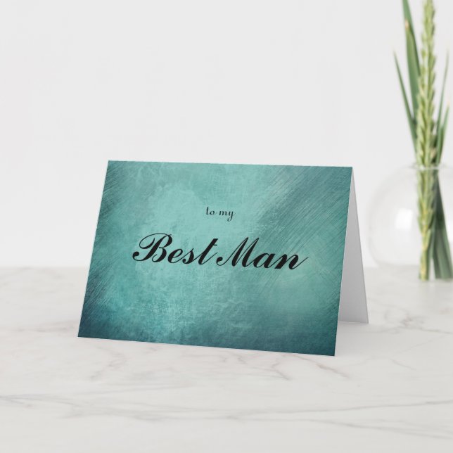 a mi tarjeta de agradecimiento al Mejor Hombre (Anverso)