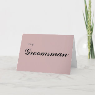 a mi tarjeta de agradecimiento al padrino de boda