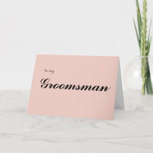 a mi tarjeta de agradecimiento al padrino de boda