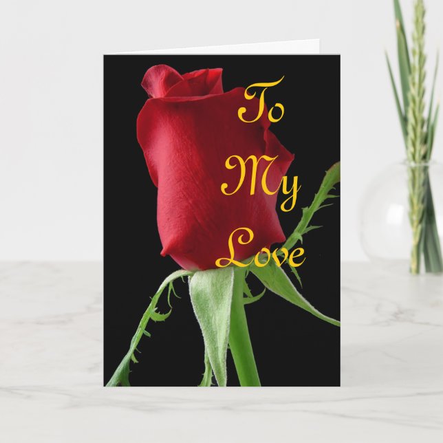 A mi tarjeta de amor (Anverso)