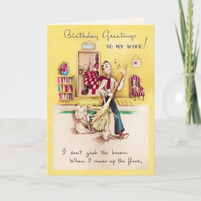 A mi tarjeta de cumpleaños de esposa (Anverso)