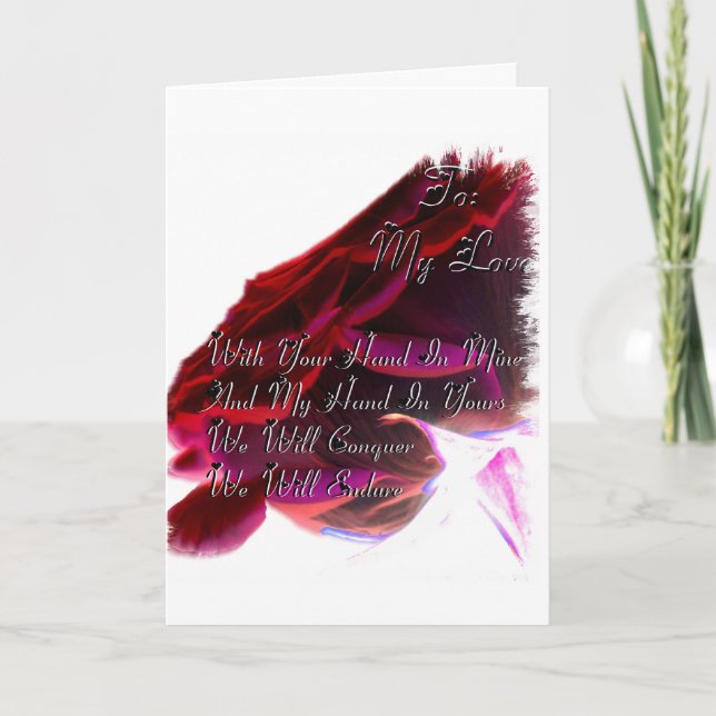 A mi tarjeta de felicitación del amor (Anverso)