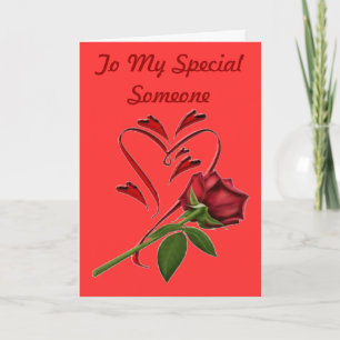 A mi tarjeta especial de felicitación de alguien