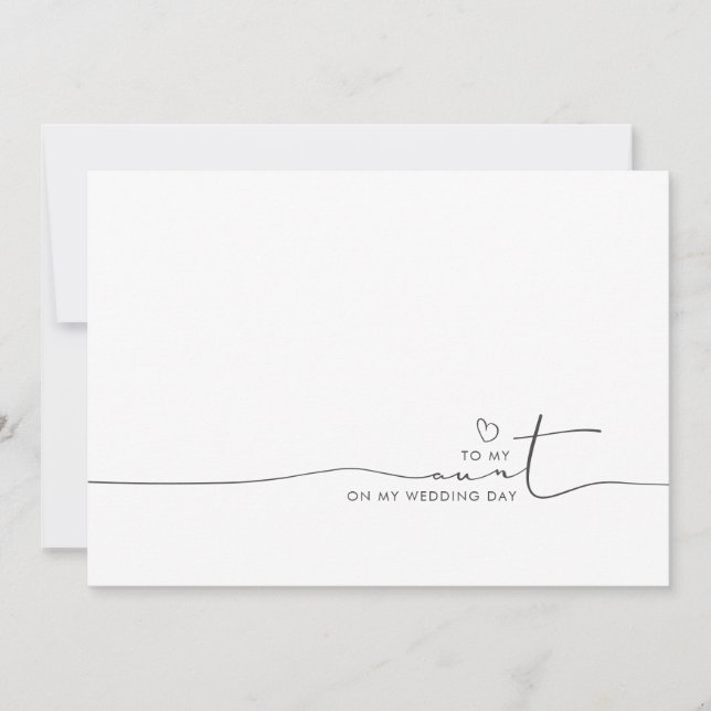 A mi tía Boda Buenos días mensaje (Anverso)