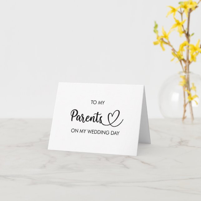 A mis padres en mi tarjeta plegada del día de la b (flor amarilla)