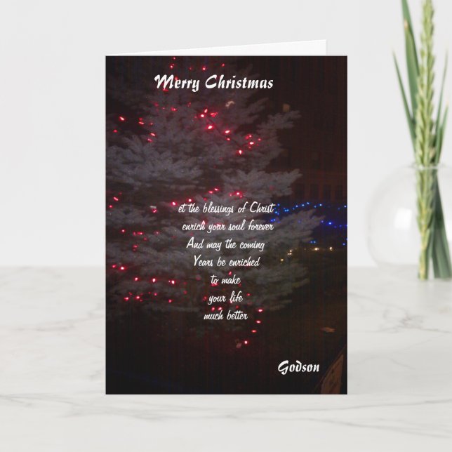 a mis tarjetas de Navidades de Dios (Anverso)